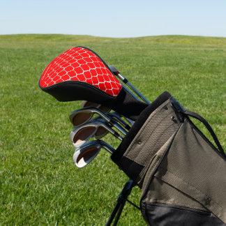 Red Moroccan Pattern Design Golf Head Cover