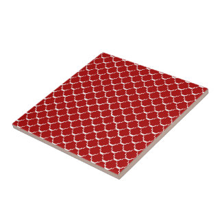 Red Moroccan Style Tile