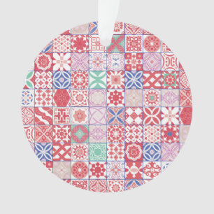 Red Moroccan tile Ornament