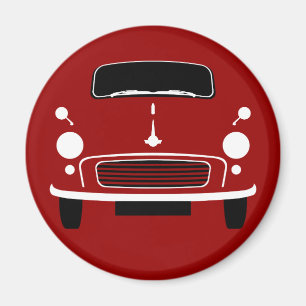Red Morris Minor Fridge Magnet