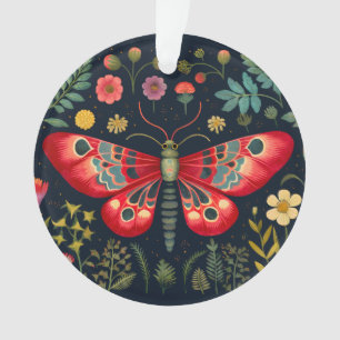 Red Moth In The Night Garden Ornament