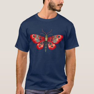 Red Moth In The Night Garden T-Shirt