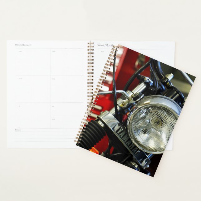 Red Motorbike Motorcycle Bike Garage Planner (Display)