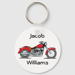 Red Motorcycle Keychain