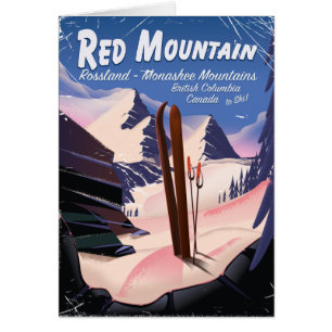 Red Mountain British Columbia, Canada ski poster