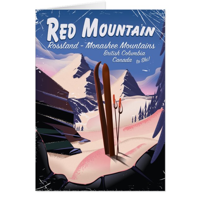 Red Mountain British Columbia, Canada ski poster (Front)
