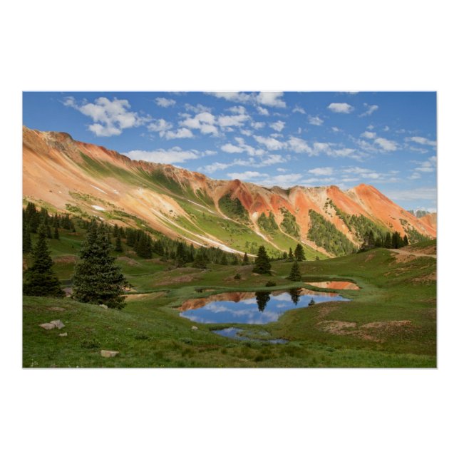 Red Mountain Reflection Poster (Front)