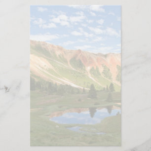 Red Mountain Reflection Stationery