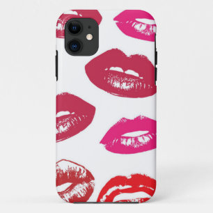 Red mouths Pattern Personalised iPhone 11 Case