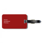 Red Mr and Mrs luggage tag for him
