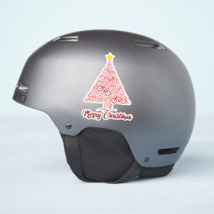 Red Mtb Bicycle Christmas Tree Merry Christmas