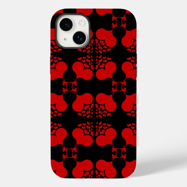Red Multiple Shooting Hearts  Case-Mate iPhone Case (Back)