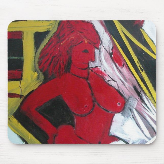 Red Muse Mouse Mat (Front)