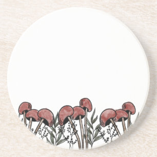 Red Mushroom Caps Coaster