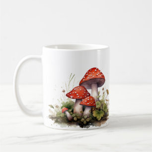 Red Mushroom Coffee Mug - Nature Inspired