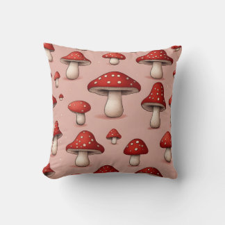 red mushroom cushion