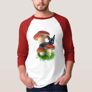 Red Mushroom Dog Shirt