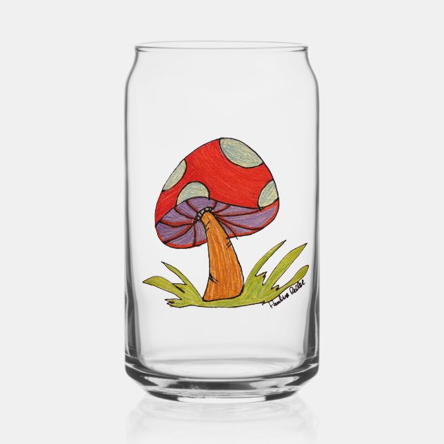 Red Mushroom Glass (Front)