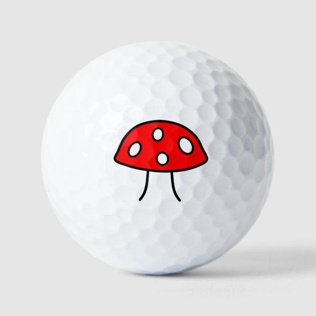 Red Mushroom Golf Balls (Front)