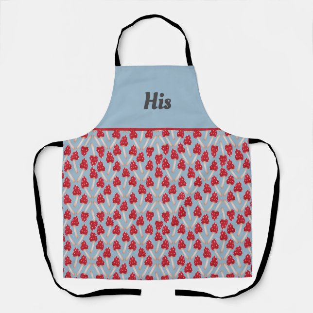 Red Mushroom - His Apron (Front)