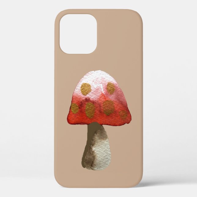 Red Mushroom Toadstool magic Case-Mate iPhone Case (Back)
