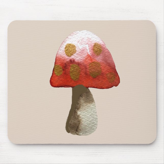 Red Mushroom Toadstool magic Mouse Mat (Front)