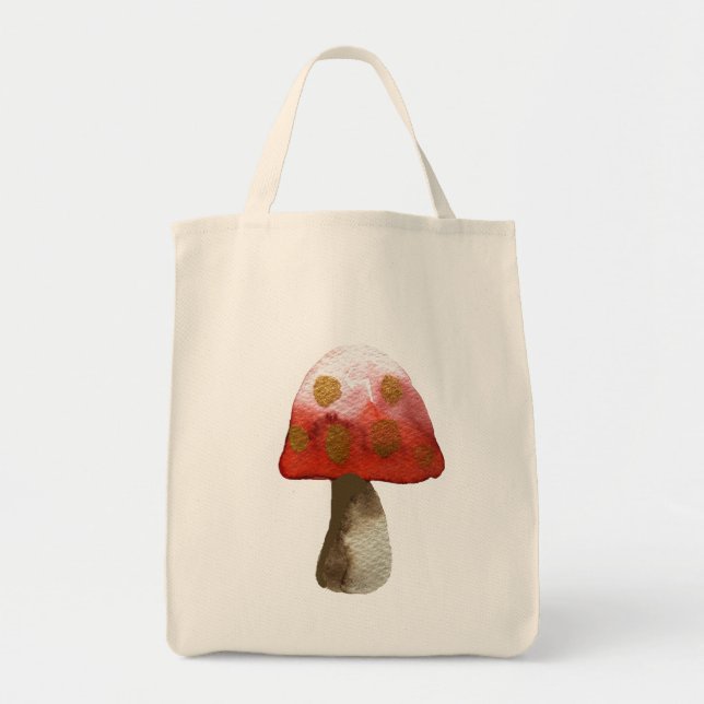 Red Mushroom Toadstool magic Tote Bag (Front)