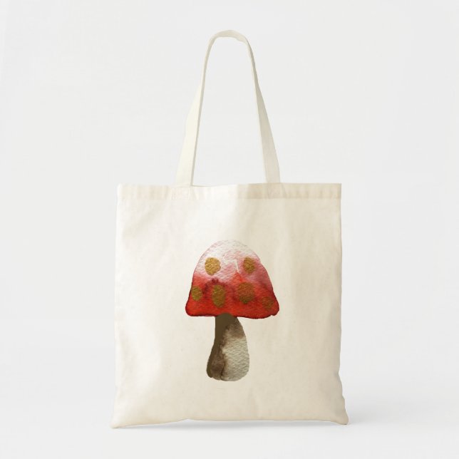 Red Mushroom Toadstool magic Tote Bag (Front)