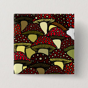 Red Mushrooms Button