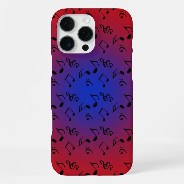 red music blue moon iPhone case (Back)