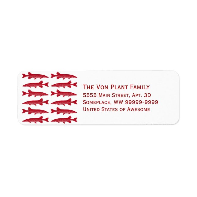 Red Muskie Fish (Front)