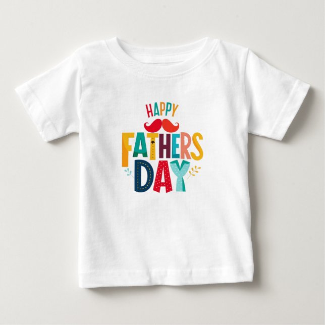 Red Mustache Baby T-Shirt (Front)