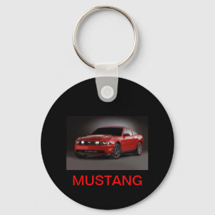RED MUSTANG KEY RING