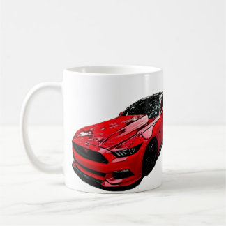 Red Mustang S550 Coffee Mug