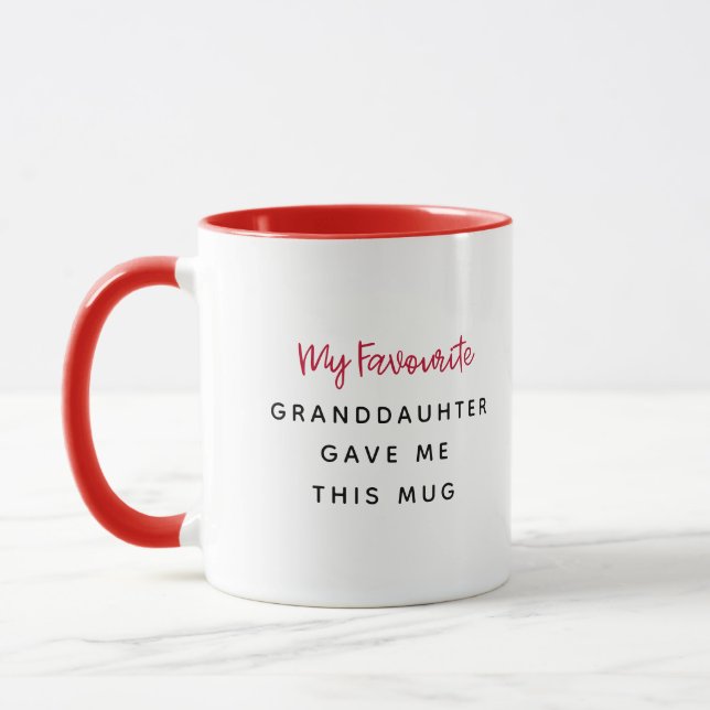 Red My Favorite Gave Me This Mug (Left)