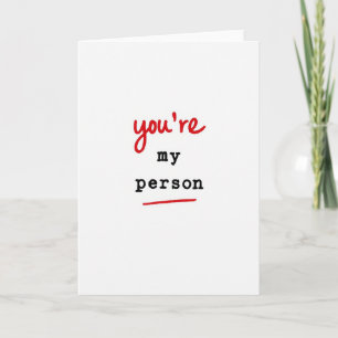 Red My Person Soulmate Card