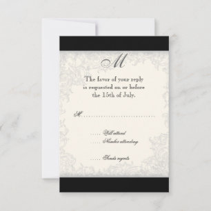 Red n White Striped Tulip - Wedding Invitation