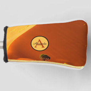 Red Namibia sand dunes photo monogram Golf Head Cover