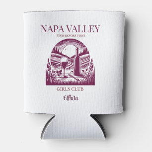 red napa valley bachelorette party can cooler
