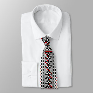 Red Native Sun and Rain Tie