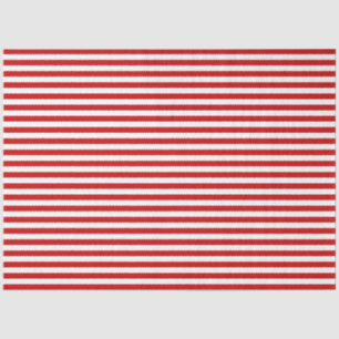 Red Nautical Stripe Gift Wrap Tissue Paper