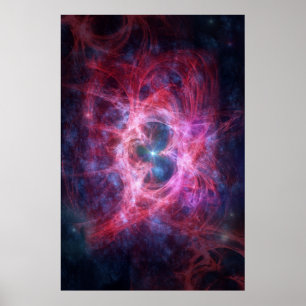 Red Nebula Poster