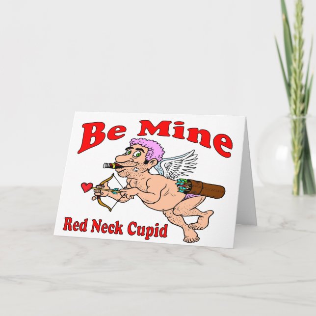 Red Neck Cupid Holiday Card (Front)