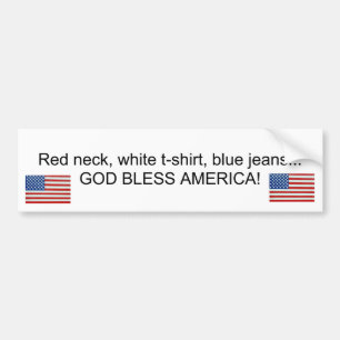 Red-neck Patriot Bumper Sticker