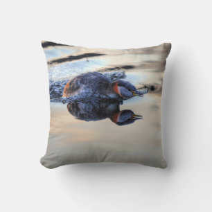 Red-necked Grebe for Wildlife & Bird-lovers Cushion