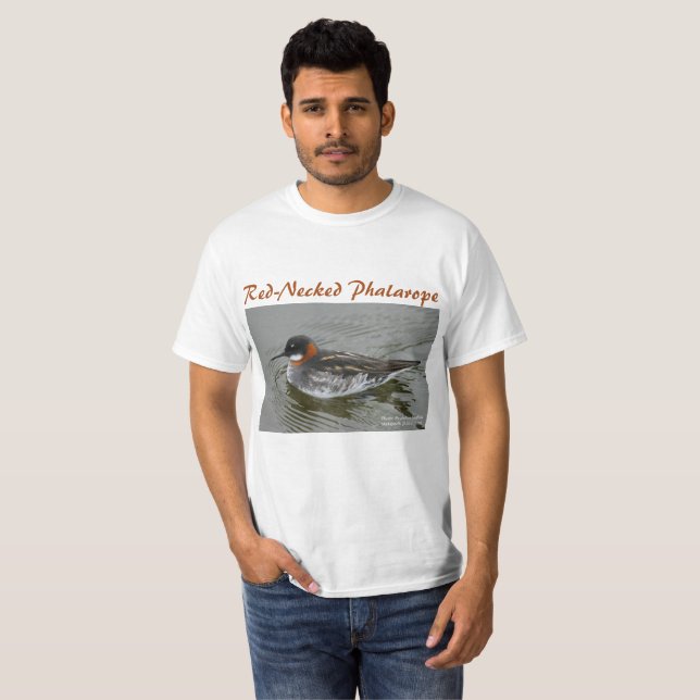 Red-Necked Phalarope Shirt by RoseWrites (Front Full)