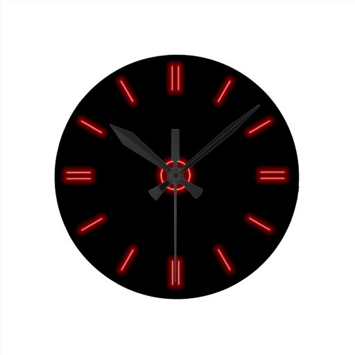 Image of Red Neon Clock