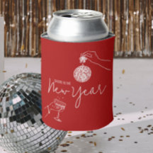 red new years party