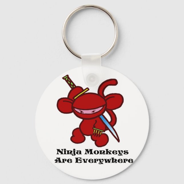 Red Ninja Claw Key Ring (Front)