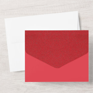 Red Noise Folded Wedding Invite – Customisable